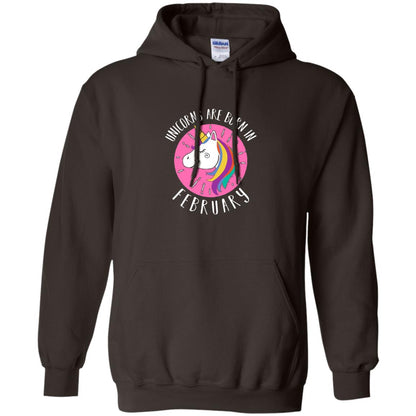 February Birthday T-shirt Unicorns Are Born In February Dark Chocolate