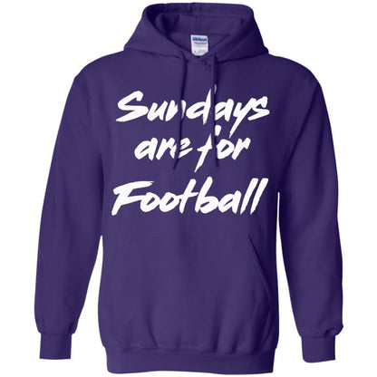 Football Lover T-shirt Sundays Are For Football Purple