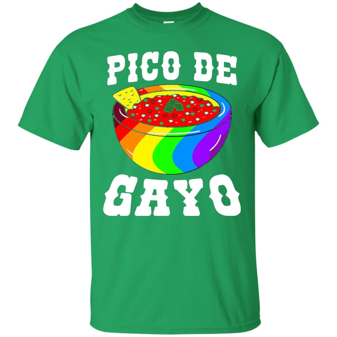 Pico De Gayo Rainbow Lgbt T-shirt Irish Green