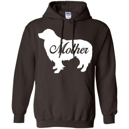 Border Collie Dog Mom T-shirt Dark Chocolate