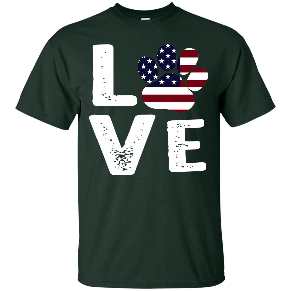 Love Dog Paw Shirt Forest