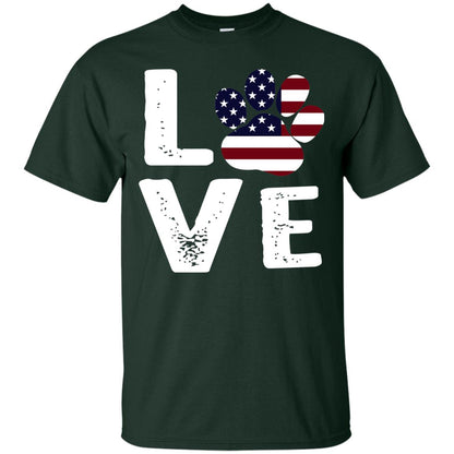 Love Dog Paw Shirt Forest