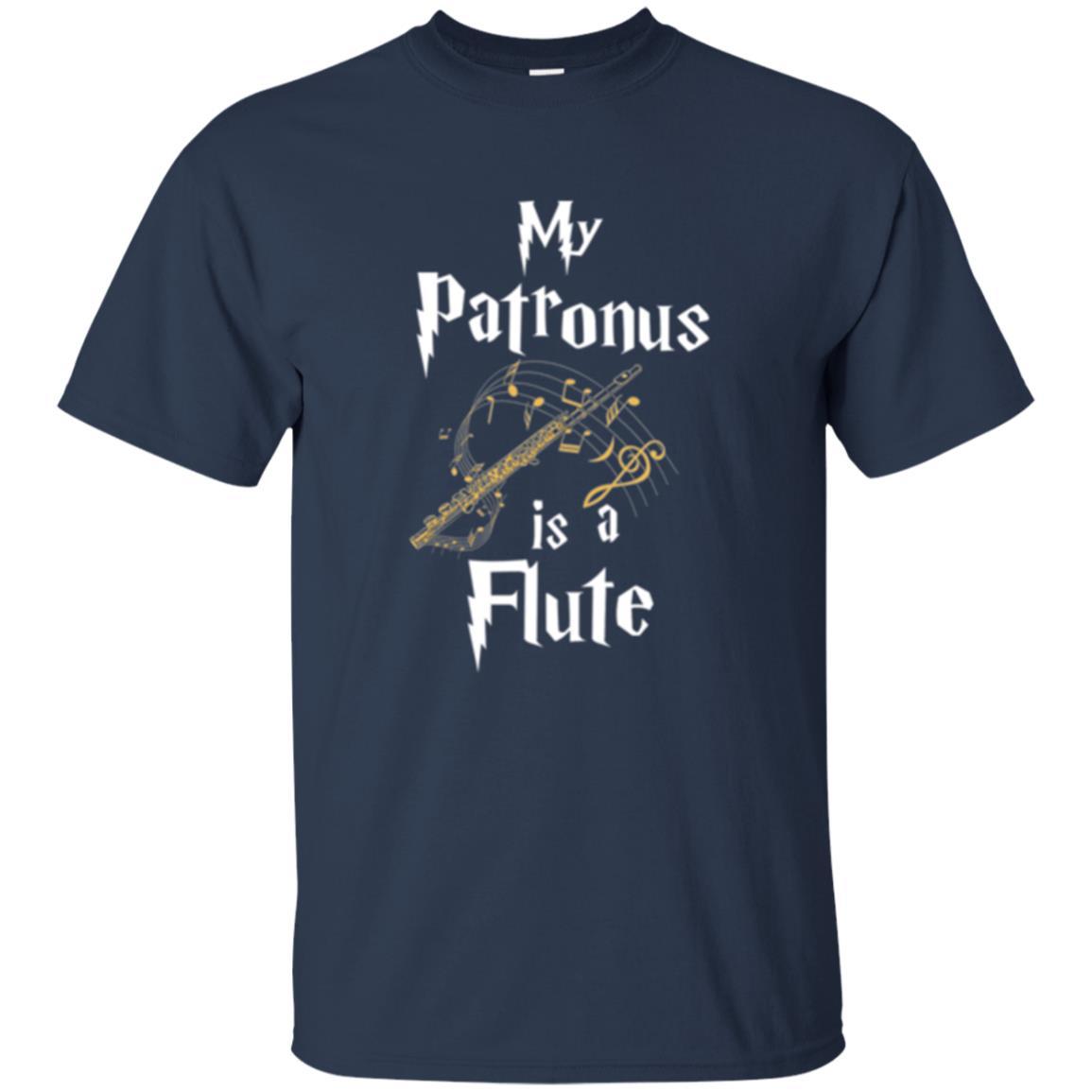 Musician T-shirt My Patronus Is A Flute Navy