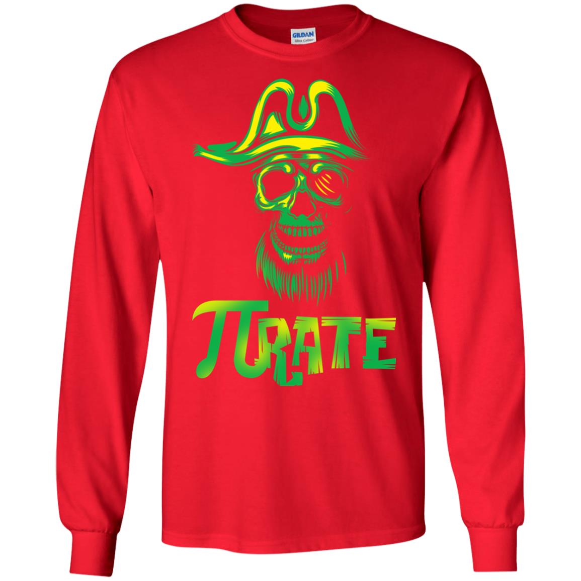 Pi Day T-shirt Funny Pirate Red