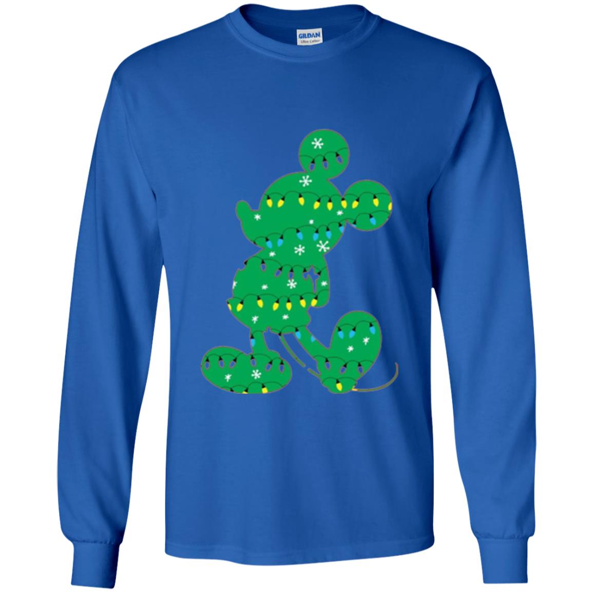 Disney Mickey Mouse Christmas Lights T-shirt Royal