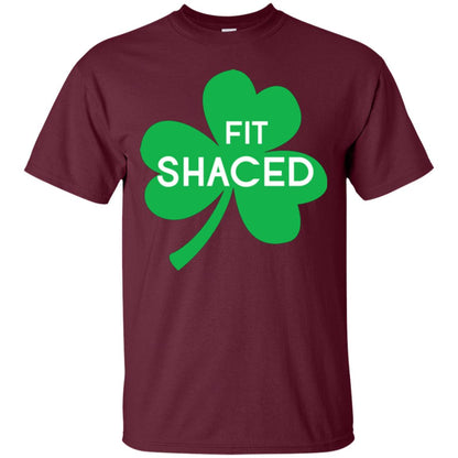 Saint Patrick's Day T-shirt Shamrocks Fit Shaced Maroon