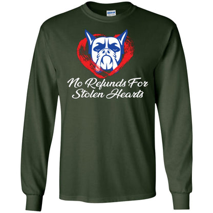 Dog Lover T-shirt No Refunds For Stolen Hearts Forest Green