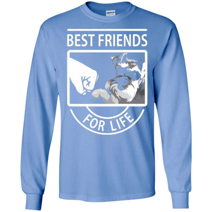 Schnauzer Lover T-shirt Best Friends For Life Carolina Blue