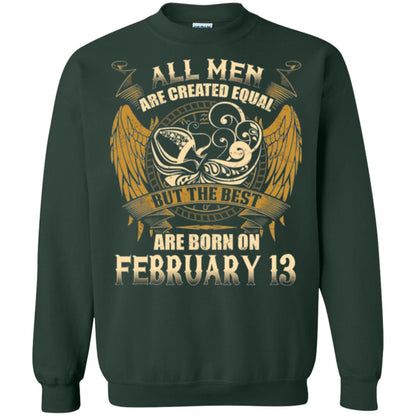 Aquarius T-shirt The Best Are Born On February 13 Forest Green