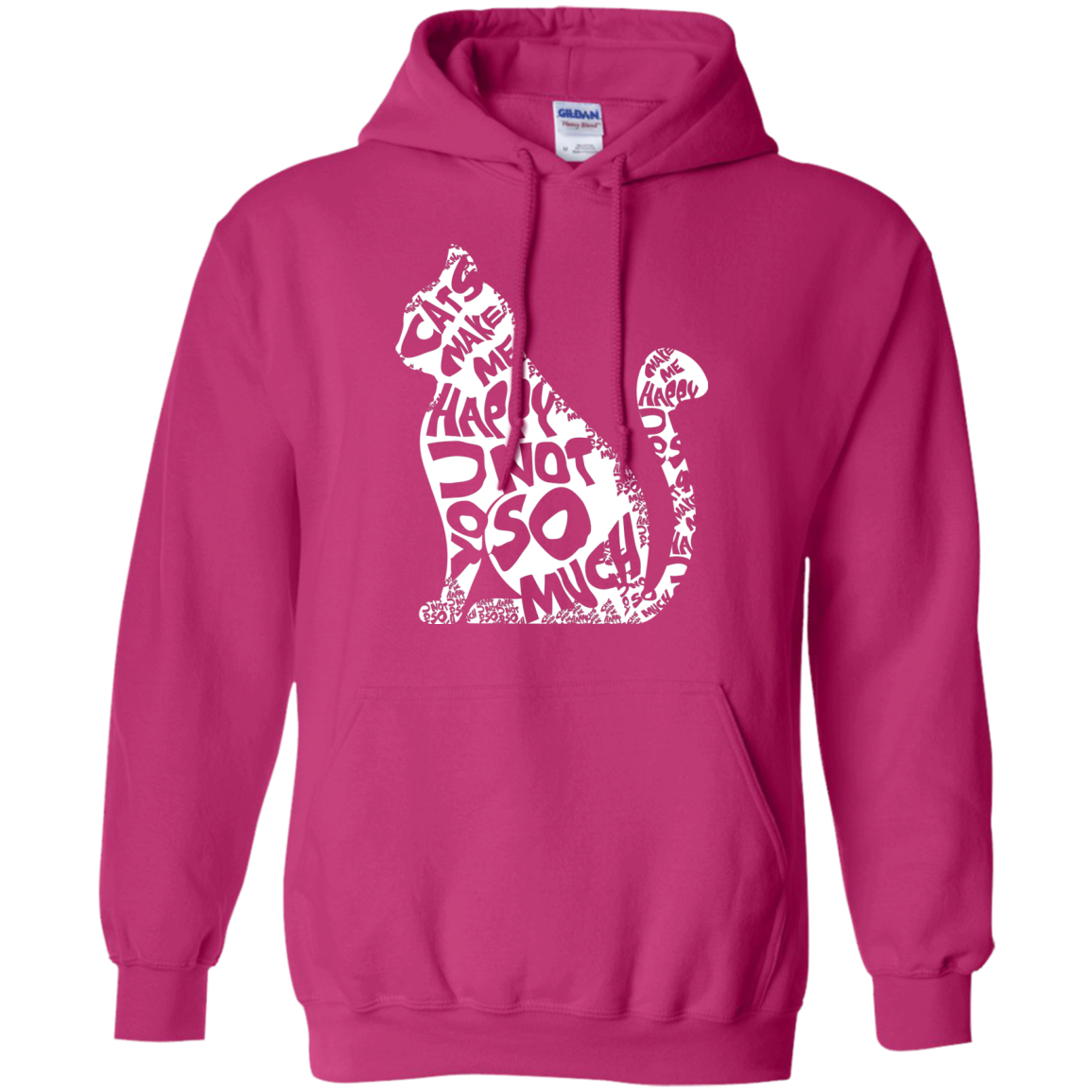 Cat Lover T-shirt Cat Make Me Happy You Not So Much Heliconia