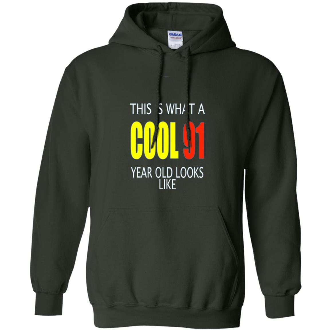 Cool 91 Years Old Birthday Gifts This Is What A Cool 91 Forest Green