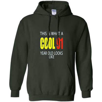 Cool 91 Years Old Birthday Gifts This Is What A Cool 91 Forest Green