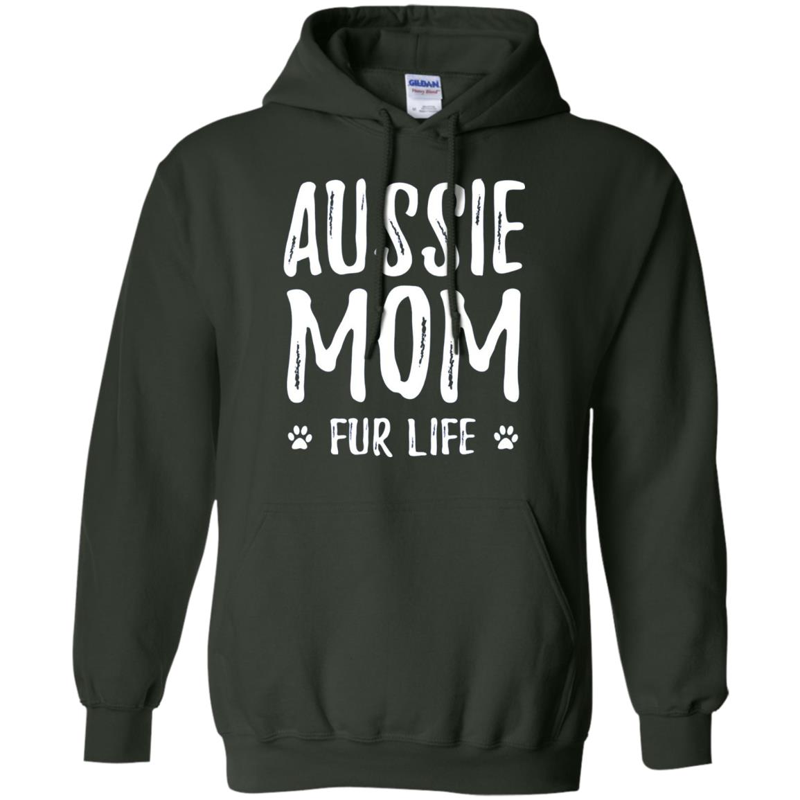 Aussie Mom Fur Life T-shirt Forest Green