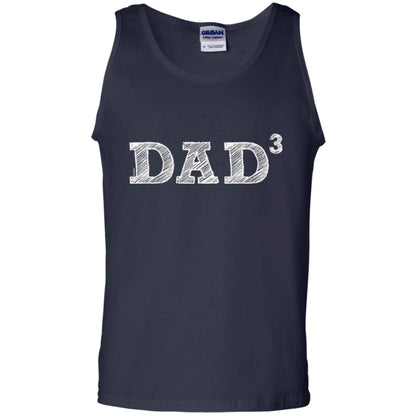 Men_s Dad3, Three Kids Father_s Day, Father Of Three T-shirt Navy
