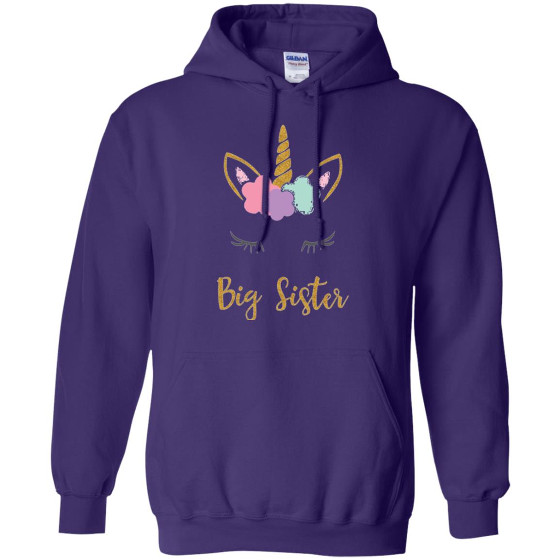 Family T-shirt Big Sister Purple