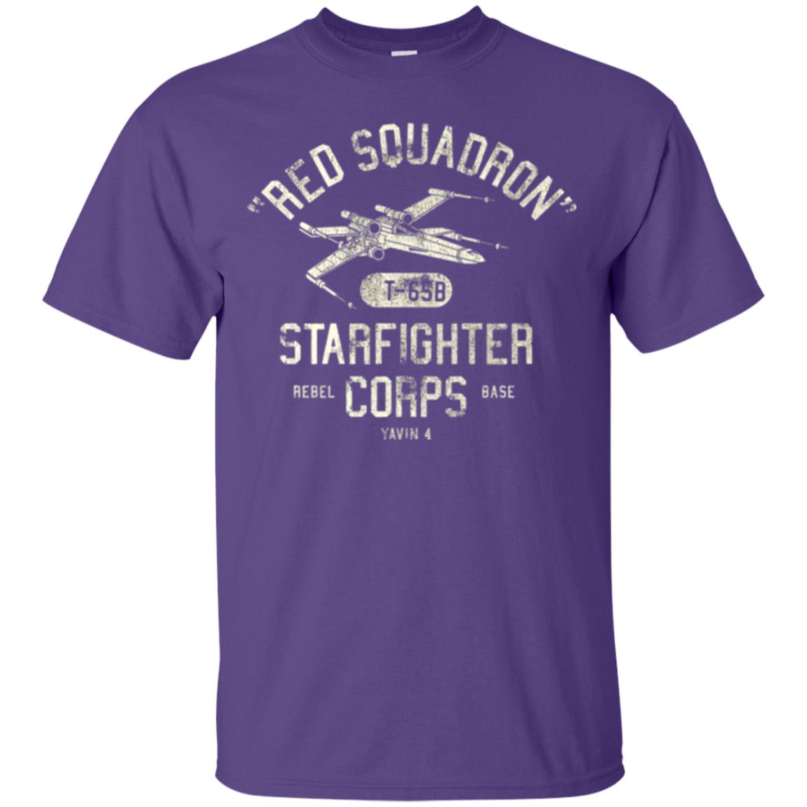 Movie T-shirt Red Squadron Starfighter Rebel Corps Base Purple