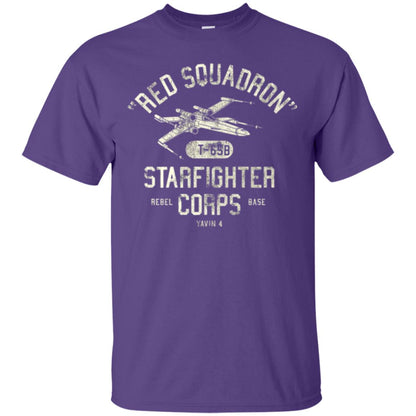 Movie T-shirt Red Squadron Starfighter Rebel Corps Base Purple