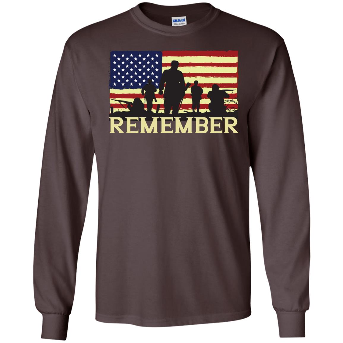Military Of United States Memorial Day Shirt Dark Chocolate