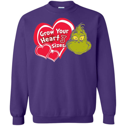 Dr. Seuss Grinch T-shirt Grow Your Heart 3 Sizes Purple