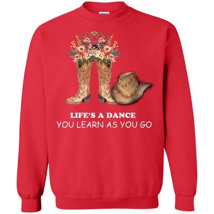 Life_s A Dance You Learn As You Go Dancing Shirt Red