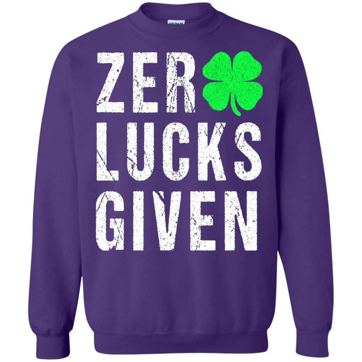 Shamrock Irish Funny Saint Patrick_s Day T-shirt Purple