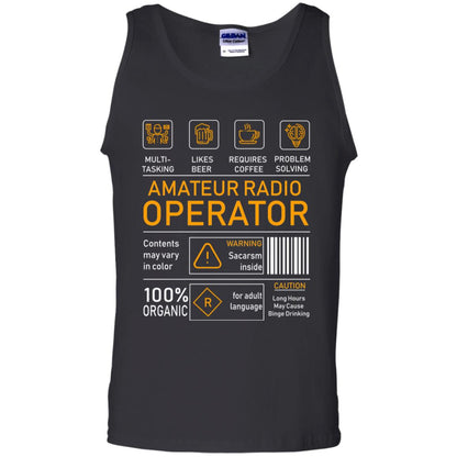 Amateur Radio Operator Gift Shirt Black