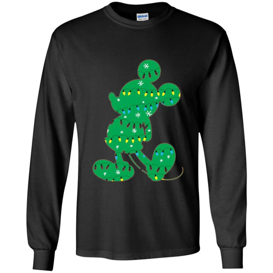 Disney Mickey Mouse Christmas Lights T-shirt Black