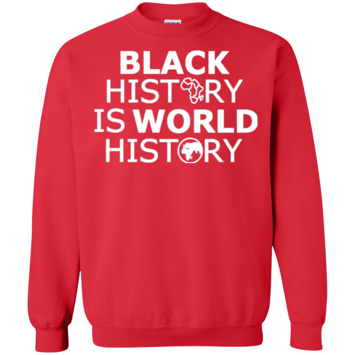 Black History Is World History T-shirt Red