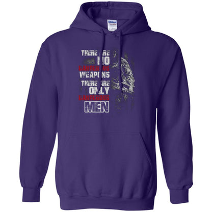 They Are No Dangerous Weapons There Are Only Dangerous Men Military Shirt Purple