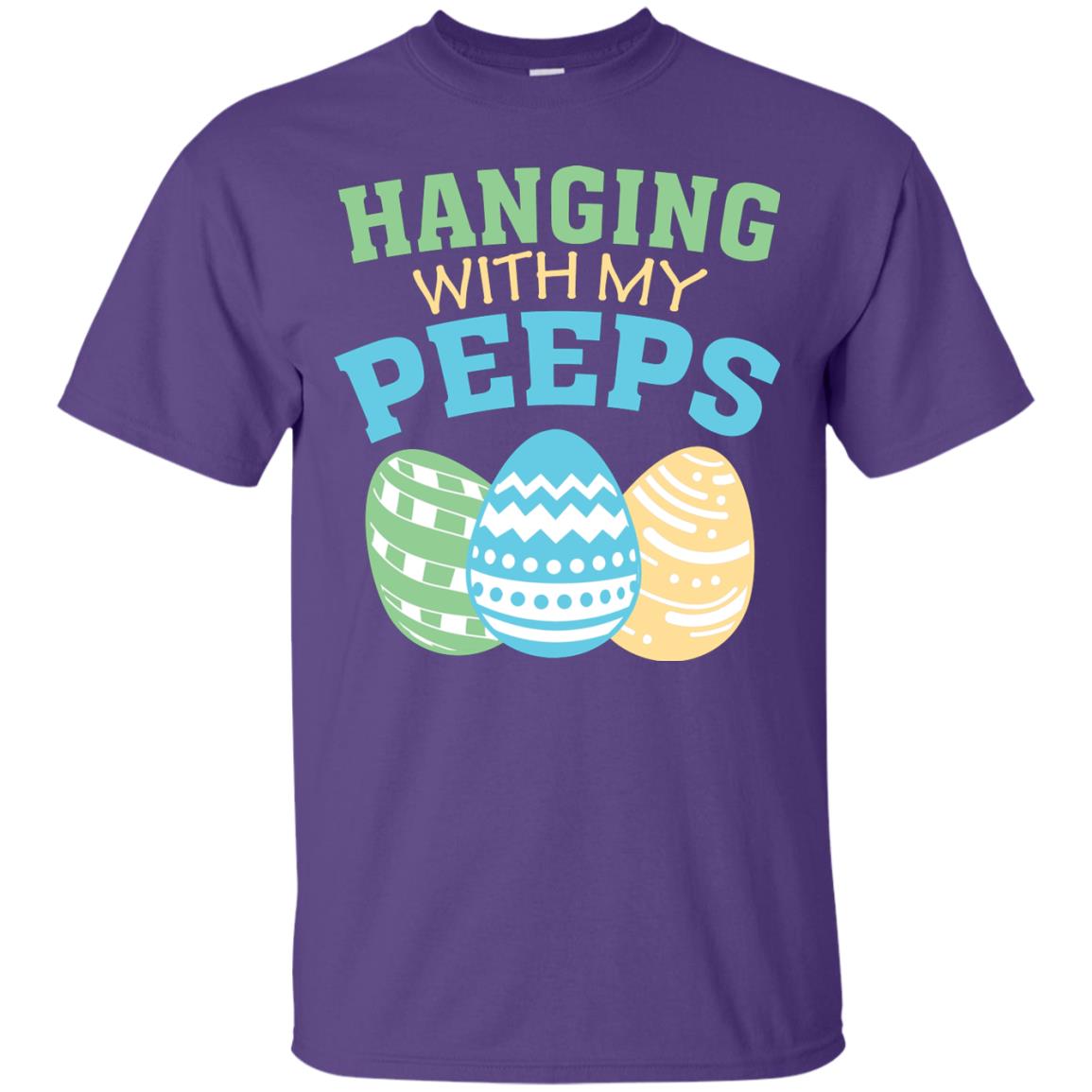Hanging With My Peeps Easter Holidday 2018 T-shirt Purple