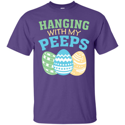 Hanging With My Peeps Easter Holidday 2018 T-shirt Purple