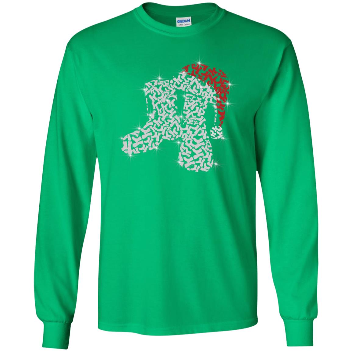 Veteran Boot With Santa Hat Merry Christmas Gift Shirt For Mens Womens Irish Green