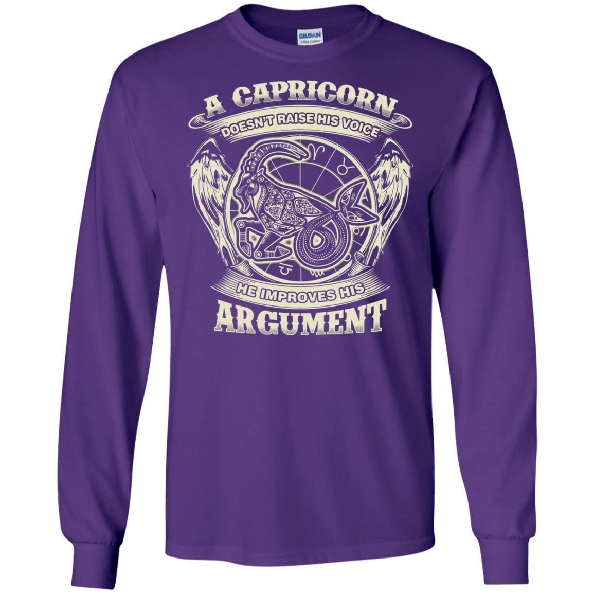 Capricorn Dosent Raise His Voice He Improve His Argument Purple