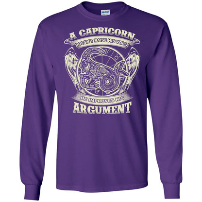 Capricorn Dosent Raise His Voice He Improve His Argument Purple