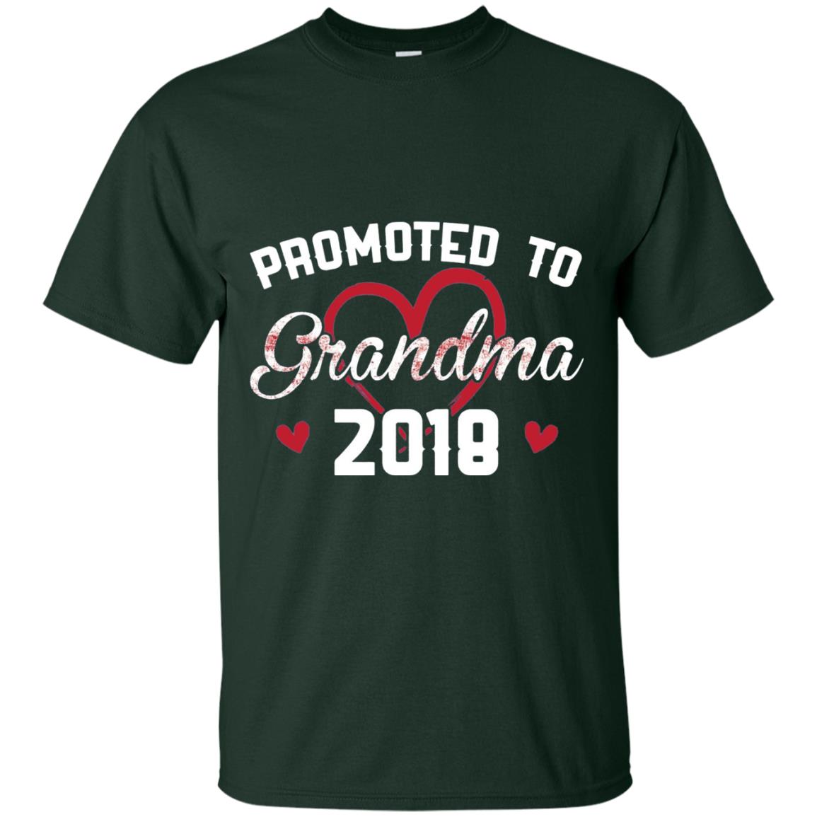 Promoted To Grandma 2018 Love Grandmas Mothers Day T-shirt Forest