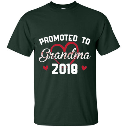 Promoted To Grandma 2018 Love Grandmas Mothers Day T-shirt Forest