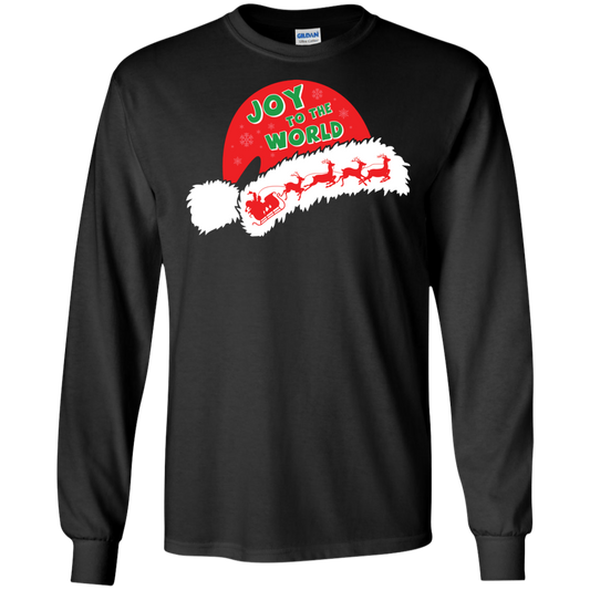 Christmas T-shirt Joy To The World Black