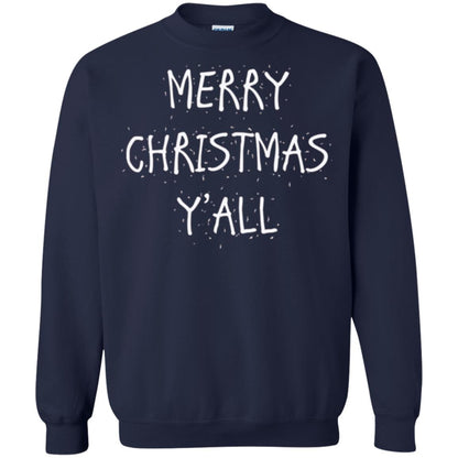 Christmas T-shirt Merry Christmas Y_all Navy