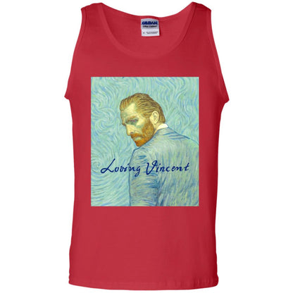 Movie Poster T-shirt Loving Vincent Red