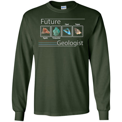 Science T-shirt Future Geologist Forest Green