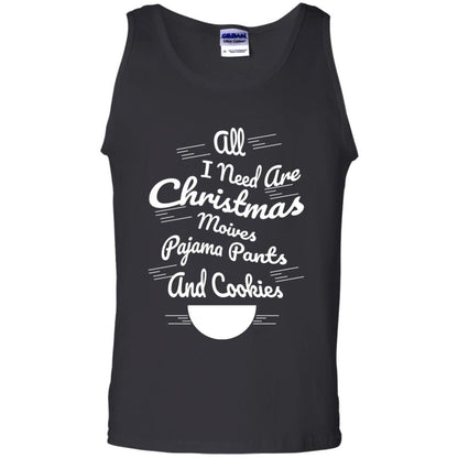 Christmas T-shirt All I Need Are Christmas Movies Pajama Pants Black
