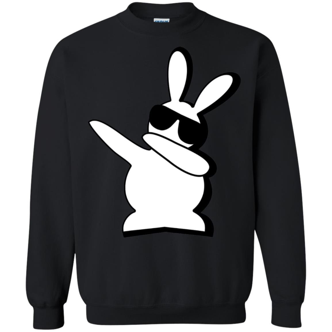 Dabbing Hip Hop Bunny Easter Shirt Black