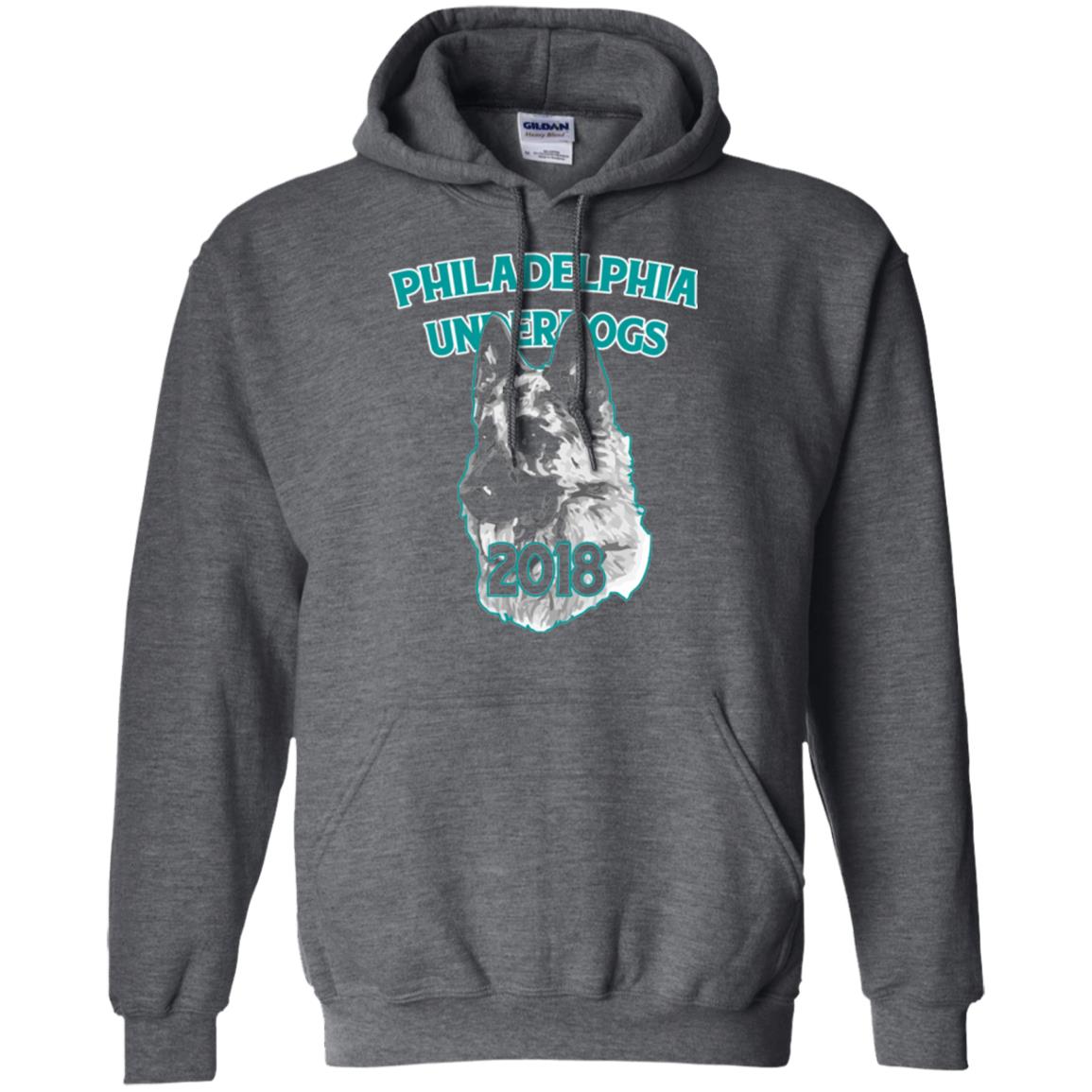 Dog Lover T-shirt Philadelphia Underdogs Celebration 2018 T-shirt Dark Heather