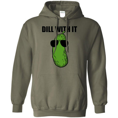 Funny Pickle T-shirt Dill With It Military Green