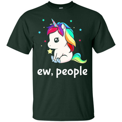 Unicorn Lover T-shirt Ew People T-shirt Forest Green
