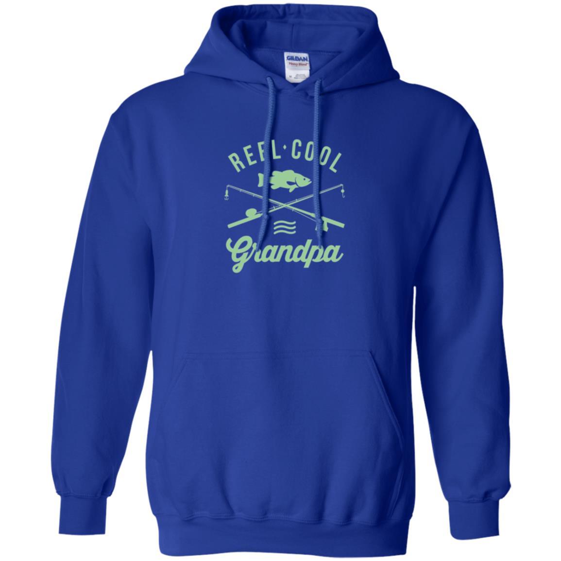 Fisherman T-shirt Retired Grandpa Reel Cool Royal