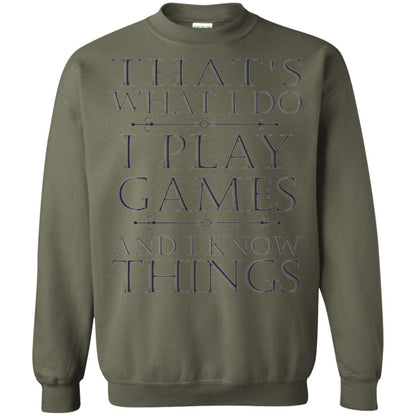 Gamer T-shirt That's What I Do I Play Games Military Green