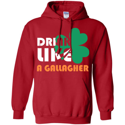 Drink Like A Gallagher Saint Patrick_s Day T-shirt Red