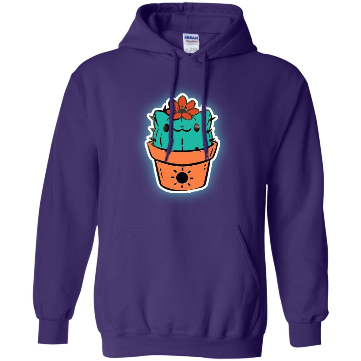 Cat Lovers T-shirt Catcus Purple