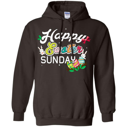Christian T-shirt Happy Easter Sunday Dark Chocolate